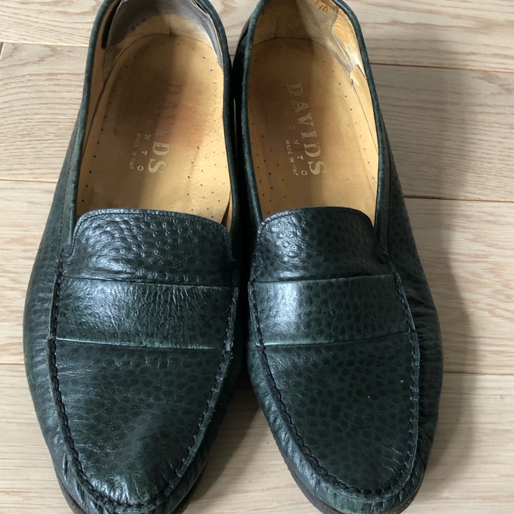 Vintage Green Loafers